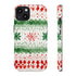 Watercolor Christmas Knitting - Impact Resistant Phone Case iPhone 13 Glossy